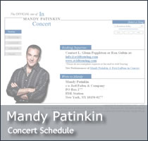 The Official Concert Site of Mandy Patinkin