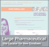 Large Pharmaceutical Trial Locator